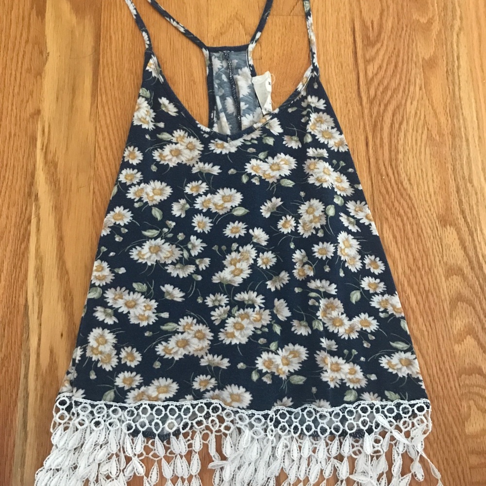 LA Hearts sunflower crop top